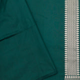 Kaitoke Green Banarasi Silk Saree With Meenakari Zari Jaal Work