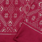 Yellow Pink Printed Madhubani Silk Saree