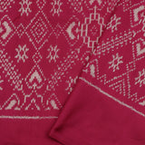 Yellow Pink Printed Madhubani Silk Saree