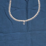 Aqua Blue Ombre Printed Bandhani Silk Saree With Embroidery Border