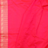 Rani Pink Banarasi Silk Saree With Gold Zari Butti