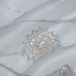 Beau Blue Tissue Organza Saree With Hand Embroidery