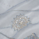 Beau Blue Tissue Organza Saree With Hand Embroidery