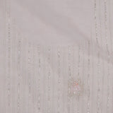 Pale Lavender Organza Saree With Hand Embroidery