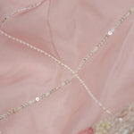 Bubblegum Pink Tissue Organza Saree With Hand Embroidery