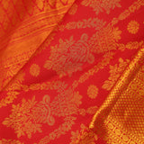 Cardinal Red Heritage Kanjivaram Silk Saree