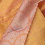 Melon Peach Butta Kanjivaram Silk Saree