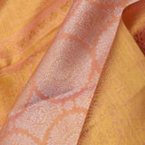 Melon Peach Butta Kanjivaram Silk Saree