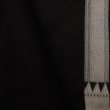 Aesthetic Black Banarasi Organza Saree With Geoemtrical Weaving