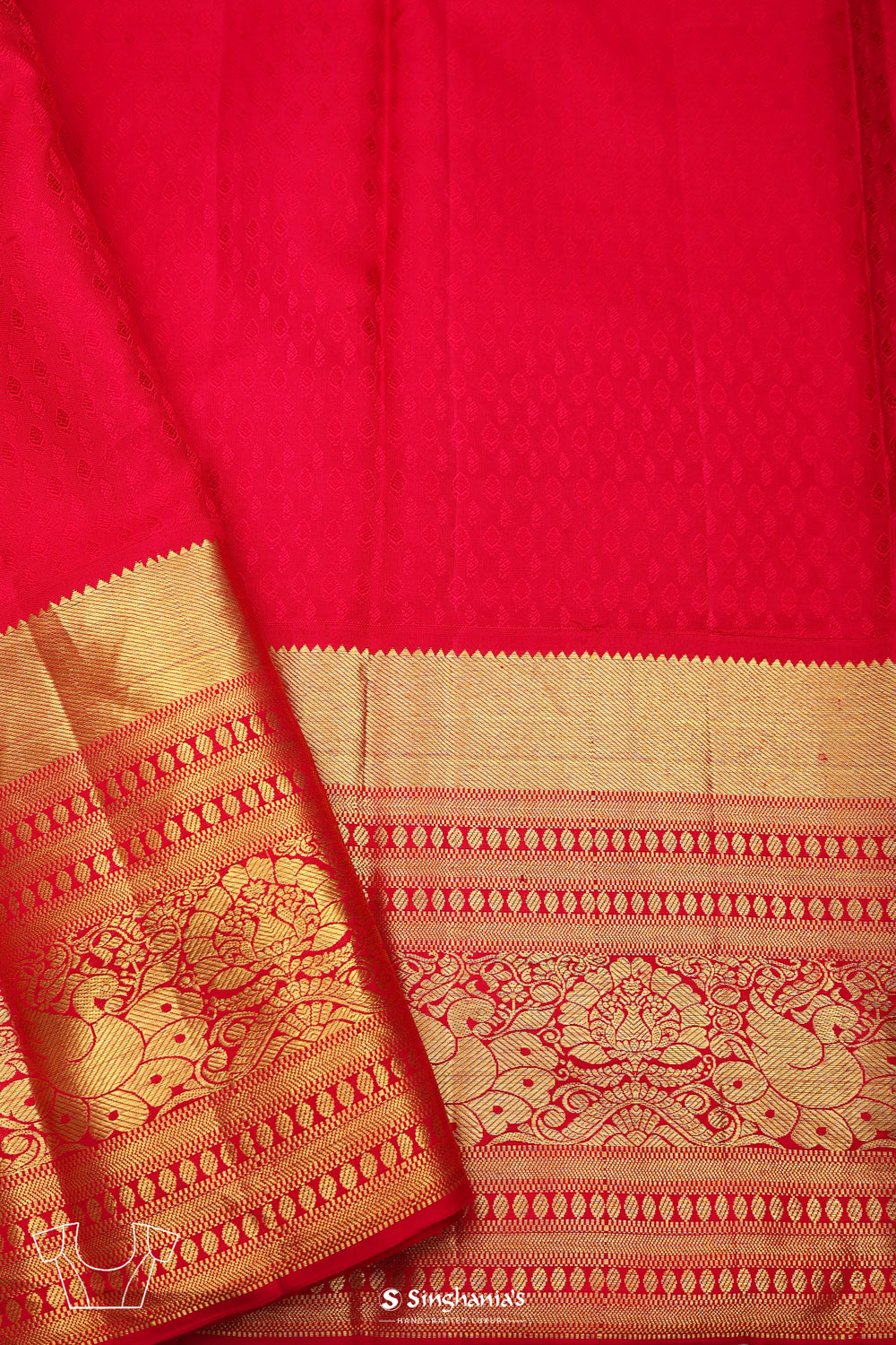 Chelsea Blue Heritage Kanjivaram Silk Saree