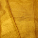 Hansa Yellow Tissue Kanjivaram Saree With Geometrical Weaving