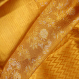 Autumn Gold Floral Jaal Kanjivaram Silk Saree