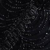 Night Black Net Saree With Scallop Embroidery