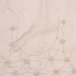 Sand Brown Organza Handcrafted Saree