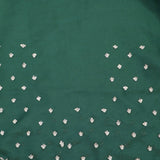 Bottle Green Handcrafted Organza Saree
