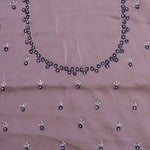 Chinese Violet Silk Handcrafted Saree