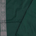 Dark Green Banarasi Saree With Leaf Jaal