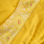 Yellow Gold Jaal Kanjivaram Silk Saree