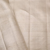 Bright Silver Tissue Kanjivaram Saree With Floral Weaving