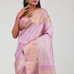 Corfu Pink Jaali Kanjivaram Silk Saree