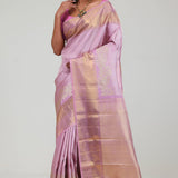 Corfu Pink Jaali Kanjivaram Silk Saree
