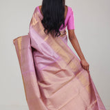 Corfu Pink Jaali Kanjivaram Silk Saree