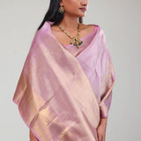 Corfu Pink Jaali Kanjivaram Silk Saree