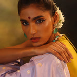 Periwinkle Purple Banarasi Silk Saree With Zari Weave