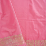 Carnation Pink Banarasi Silk Butti Saree