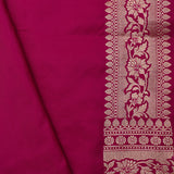Cardinal Purple Banarasi Silk Saree With Gold-Silver Zari