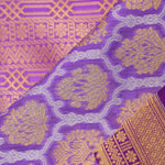 Periwinkle Purple Chiniya Banarasi Silk Saree