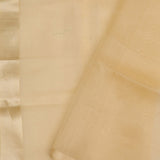 Flax Gold Tissue Banarasi Silk Saree