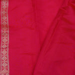 Crimson Red Banarasi Silk Saree With Gold Zari Border