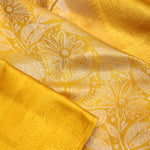 Bright Gold Kanjivaram Silk Jaal Saree