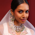 Bright White Handcrafted Organza Saree