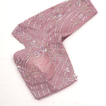 Lilac Purple Tissue Handcrafted Saree