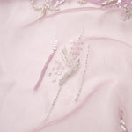 Lilac Purple Tissue Handcrafted Saree