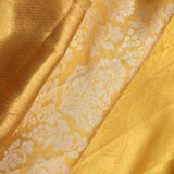 Light Gold Floral Jaal Kanjivaram Silk Saree