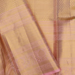 Champagne Gold Jaal Kanjivaram Silk Saree