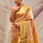 Sunset Gold Heritage Kanjivaram Silk Saree