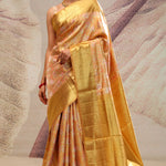 Sunset Gold Heritage Kanjivaram Silk Saree