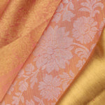 Malibu Peach Jaal Kanjivaram Silk Saree