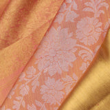 Malibu Peach Jaal Kanjivaram Silk Saree