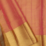 Malibu Peach Jaal Kanjivaram Silk Saree