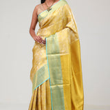 Light Gold Jaali Kanjivaram Silk Saree