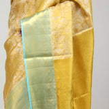 Light Gold Jaali Kanjivaram Silk Saree