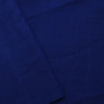 Deep Blue Ikkat Cotton Saree With Big Border