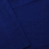 Deep Blue Ikkat Cotton Saree With Big Border