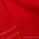 Deep Black Ikkat Cotton Saree With Contrast Border