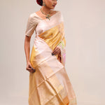 Sunset Gold Heritage Kanjivaram Silk Saree